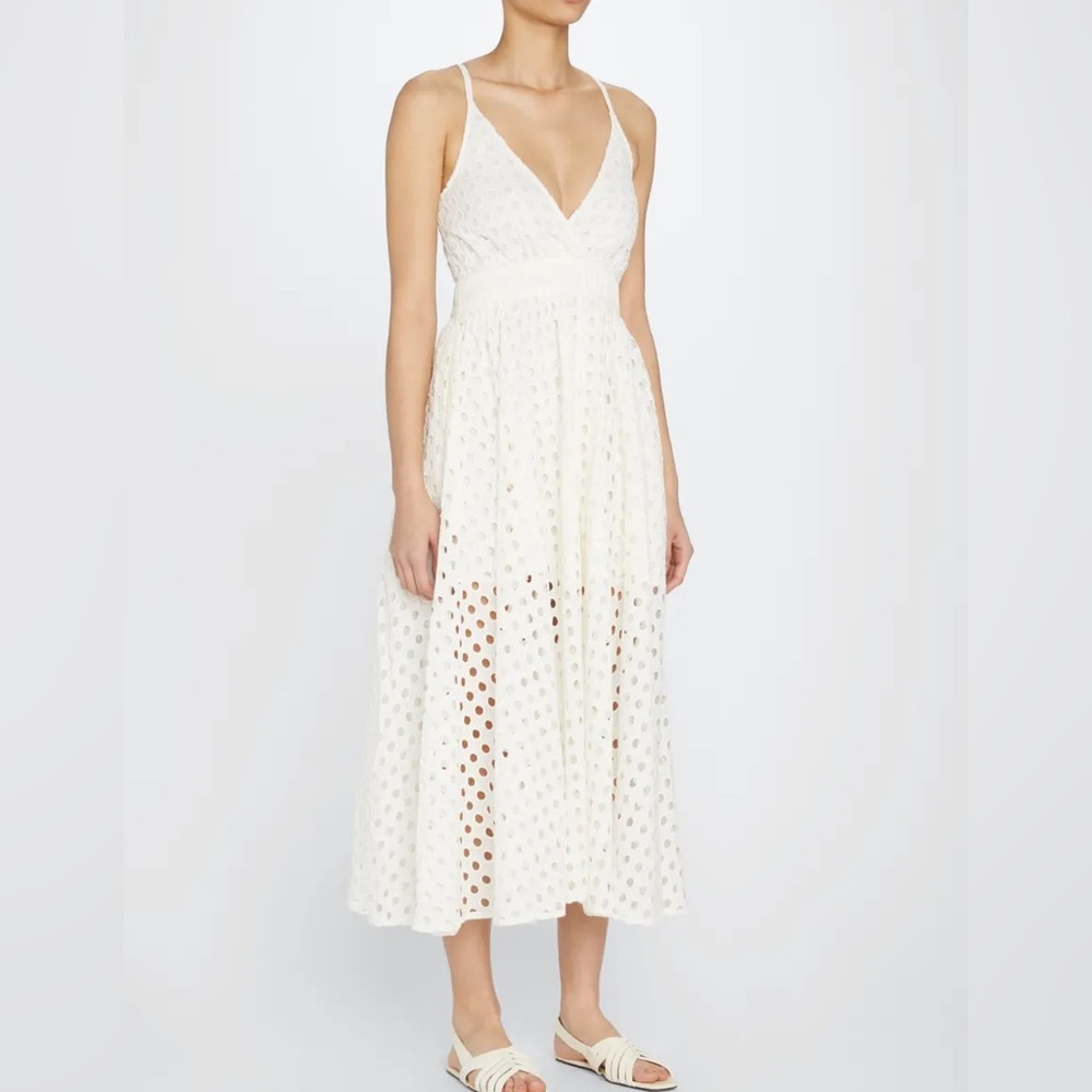 NWT Solid and Striped coverup eyelet maxi dress